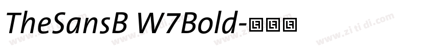 TheSansB W7Bold字体转换